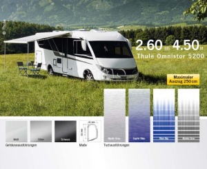 Copertina perete lateral Thule Omnistor 5200, 230x180cm, gri mistic