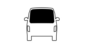 Geam spate rigid pentru VW Caddy Maxi, BJ. 2004-2014