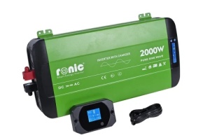 Invertor DC-AC cu Sinus PUR + Incarcator AC + Transfer Prioritate Automat, 12V-230V, model RONIC HKC2000P, 2000W/4000W