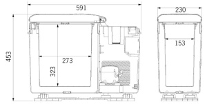Ladă frigorifică cu compresor CARBEST CabCooler 14 - 12/24V Consolă centrală multifuncțională cu compartiment de răcire pentru autoutilitare și autorulote - Img 4