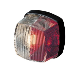Lampa rosu alb lumina de gabarit