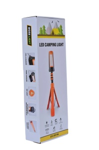 Lanterna/Proiector solar LED, stand tripod aluminiu extensibil 2.1 metri, RONIC CY300 - Img 7