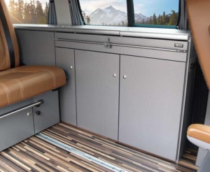 Linie de mobilier CityVan, antracit pentru VW T6 5