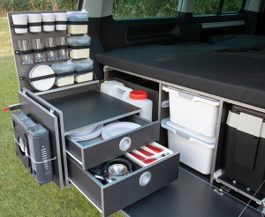 Modul de camping pentru VW T6 5 Multivan + California Beach - Img 3