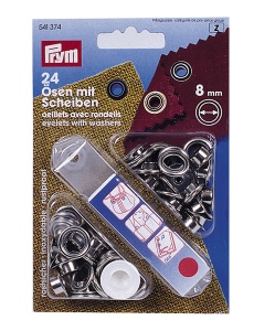 Ochiuri si saibe 8mm, 24 buc.