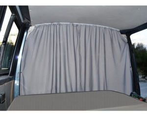 Perdea despartitoare cabina VWT5 6, gri, cu 2 straturi, opaca
