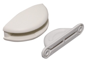 Suport usa plastic alb
