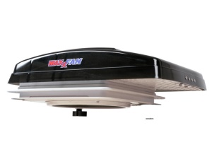 Trapa cu ventilator 12V MaxxFan Deluxe Compact – capac fumuriu – 28×28 cm - Img 2