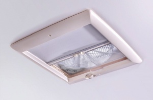 Trapa de acoperis Omni-Vent cu ventilator de 12 volti 40x40 alb - Img 2
