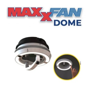 Ventilator 12 V cu LED MaxxFan Dome Plus – capac negru - Img 4