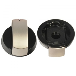 Buton de control, argintiu, pentru plita Dometic HSG 2440 si HSG 2370