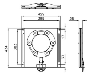 Consola pivotanta VW T5 T6, scaun pivotant pentru sofer sau pasager - Img 2