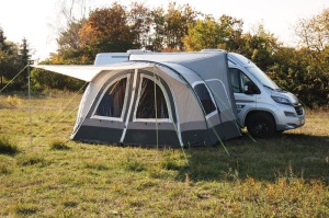 Copertina cu aer, Copertina cu autobuz Tour Van High Air cu inaltime mare de instalare