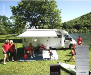 Copertina Fiamma F45S 4,25m Royal Grey, carcasa negru adanc