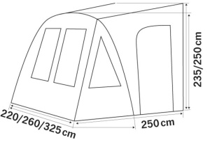 Cort rulota gonflabil ONE BEAM AIR 325cm - Img 6