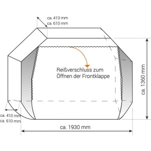 Husa pentru 3 biciclete Concept Zwoo - Img 2