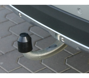 Ornament protectie carlig remorcare cu si fara inel siguranta - Negru - Img 2