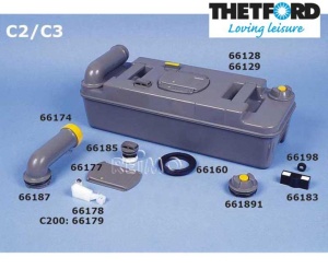 Plutitor pentru indicatorul de nivel ca piesa de schimb pentru toaletele casetate C2, C3 si C4