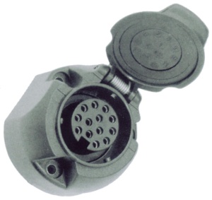 Priza 13 pini pentru rulote sau remorci, ABS, 12V - Img 2