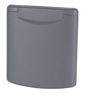 Priza de gaz antracit cu blocare magnetica, 130x145mm antracit, diametru montaj 95mm - Img 3