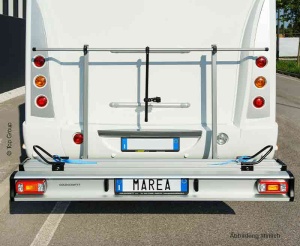 Suport motociclete MAREA pentru 1 scuter motocicleta si 1 bicicleta