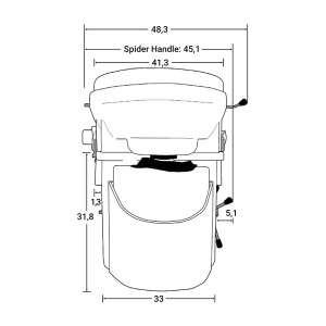 Toaletă de camping cu compost Nature's Head și mâner tip păianjen Toaletă de compostare pentru camping cu mâner tip păianjen - Img 9
