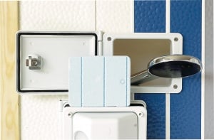 Usita-clapeta pentru dus cu izolatie pentru iarna135 x 99 mm