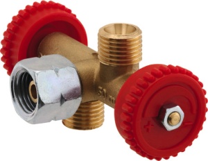 Valvă dublă - 2 ieșiri de 1/4"