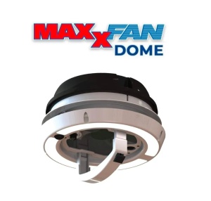 Ventilator 12 V cu LED MaxxFan Dome Plus – capac negru