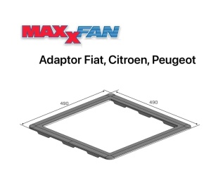 Adaptor trapa 40×40 MaxxFan pt van Ducato, Jumper, Boxer - Img 5