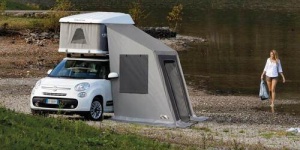 Cabina de schimbare pentru SUV MAGGIOLINA H 186 - 200 cm Vestar pentru cort de acoperis MAGGIOLINA pentru inaltimea vehiculului 186 - 200 cm