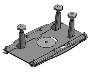 Consola pivotanta scaun dublu VW T5 cu certificat