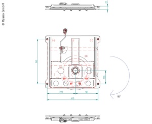 Consola rotativa pentru Renault Trafic III si Opel Vivaro B din 2014