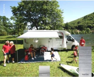 Copertina Fiamma F45S 4,25m gri regal, carcasa din titan