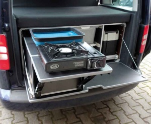 Cutie de camping M pentru VW Caddy din 2003 si alte mini-rulote si monovolume - Img 2