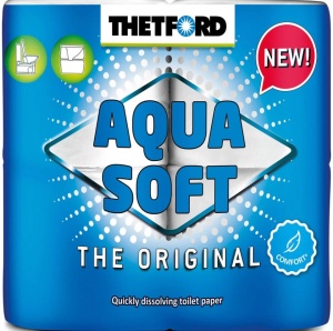 Hartie igienică solubila Aqua Soft 4 buc pentru toalete ecologice sau mobile