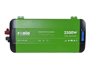 Invertor DC-AC cu Sinus PUR + Incarcator AC + Transfer Prioritate Automat, 12V-230V, model RONIC HKC2500P, 2500W/5000W - Img 2