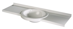 Lavoar de design 900 x 270mm, alb