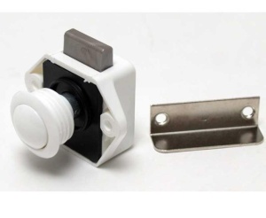 Push Lock Mini - incuietoare pentru mobilier alba