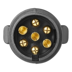 Stecher 7 pini plastic pentru montaj pe cablu, ABS, 12V - Img 2