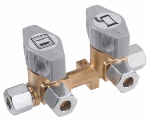 Supapa de inchidere cu actiune rapida cu 2 cai pentru intrari de 10 mm si iesiri de 8 mm