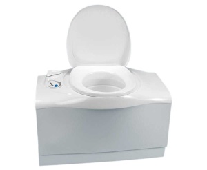 Toaleta cu caseta C402-X electrica, alba, stanga
