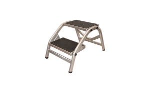 Treaptă Pliabilă din Aluminiu pentru Rulote - 65x43x38,2cm