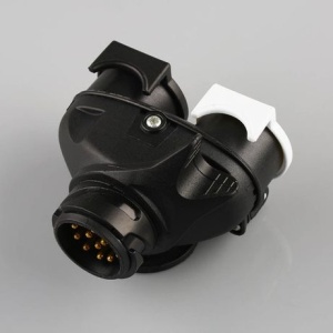 Adaptor priza rulota, remorca, 13 cu 2x7 pini - Img 3