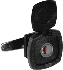 Incuietoare patrata neagra fara cilindru + cheie