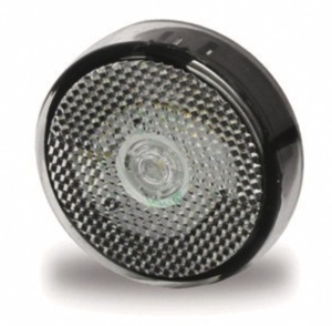 Indicator luminos LED, 12V, 1W, clar, cablu de 700 mm, IP67