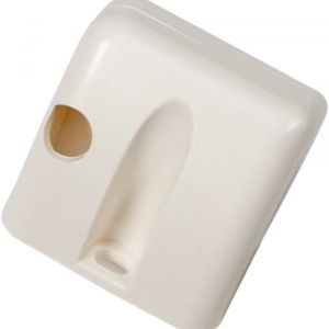 Picior de sustinere fara atasament suplimentar, stanga, pentru jaluzea Rollo Remiflair, crem
