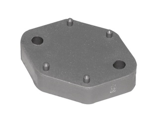 Placa de distanta, inaltime 10mm, gri