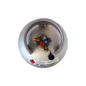 Rezervor GPL reincarcabil, din aluminiu cu multivalva si indicator umplere, 27 22l - Img 2