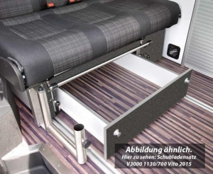 Sertar VW T6 5 V3000 marimea 14 montata in bazalt Weekender Plus